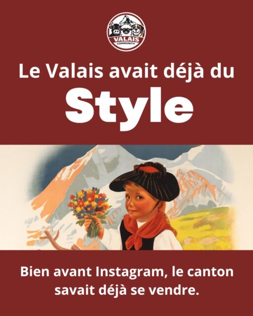 Le Valais avait déjà du style.

Bien avant Instagram.
Bien avant les filtres.
Bien avant les campagnes marketing ultra travaillées.

Le Valais savait déjà faire rêver.

Des affiches audacieuses.
Des montagnes mises en scène comme des décors de cinéma.
Des costumes, des glaciers, des stations thermales, du ski, des villages… et une vraie identité.

👇
Selon toi : le Valais a gardé ce style… ou on l’a un peu perdu ?
Et quelle affiche mérite un comeback ?

#Valais #Wallis #VintageValais #Suisse #SwissVintage ValaisCommunity