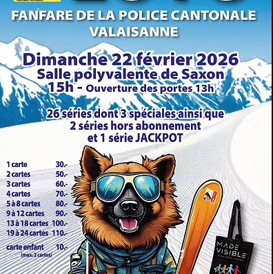 Loto de la Fanfare de la Police cantonale valaisanne